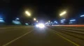 Freeway Driving Night Toronto Timelapse 2 HD Footage
