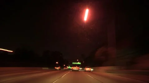 Freeway Driving Time Lapse Stock Footage 8656571