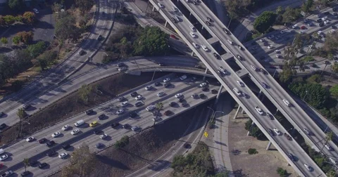 Freeway Interchange Stock Footage 77766795