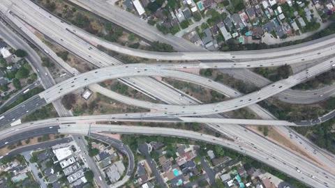 Freeway Interchange Stock Footage 276783268