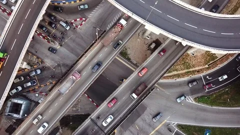 Freeway interchange at Kuala-Lumpur Vidéo 83726318
