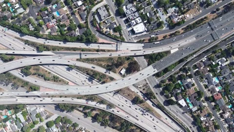 Freeway Interchange Sliding Left Stock Footage 276929435