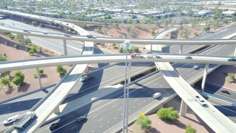 Freeway Intersection Stock Photos