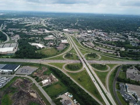 Freeway Intersection Stock Photos