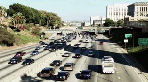 Freeway in Los Angeles 動画素材 7574906