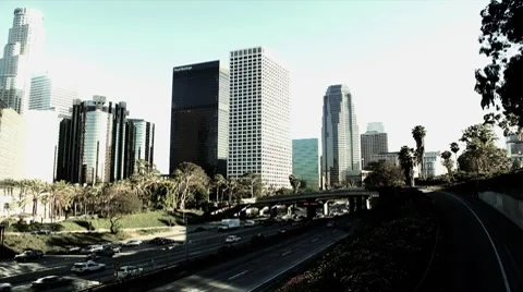 Freeway in Los Angeles 動画素材 7727951