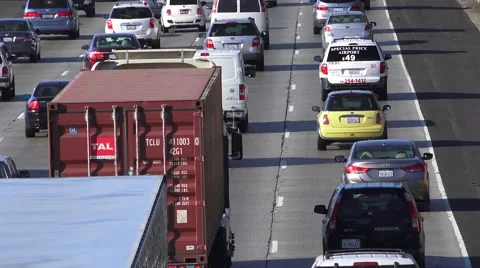 Freeway morning traffic, Stock Footage 41892650