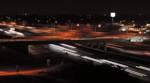 Freeway at Night 動画素材 3431773