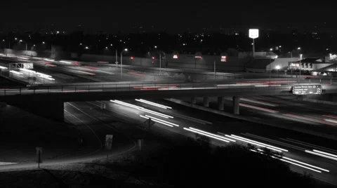 Freeway at Night 動画素材 3434387