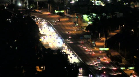 FREEWAY AT NIGHT Stock-Footage 5298327