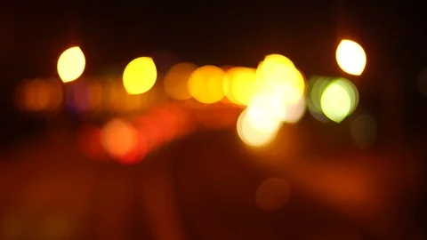 Freeway out of focus bokeh Stock Footage 75661509