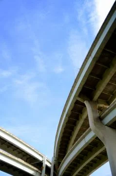 Freeway overpass Foto stock