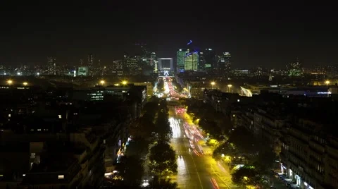 Freeway In Paris At Night Time Lapse 27 Stock Footage 40478809