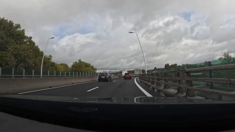 Freeway in Paris - timelapse 2 Stock Footage 232898483
