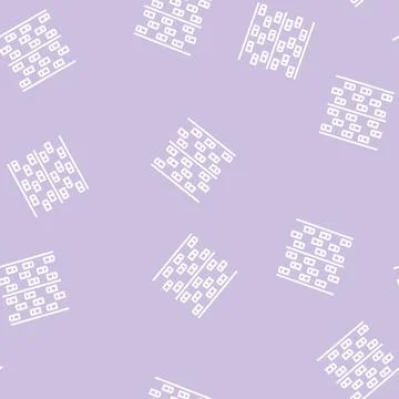 Freeway road line seamless pattern Illustrazione stock