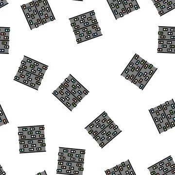 Freeway road vector seamless pattern Stock Illustration