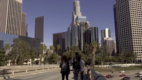 Freeway Rush Hour Traffic Jam in Los Angeles California USA 03 Stock Footage 92298306