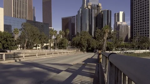 Freeway Rush Hour Traffic Jam in Los Angeles California USA 02 Stock Footage 92298358