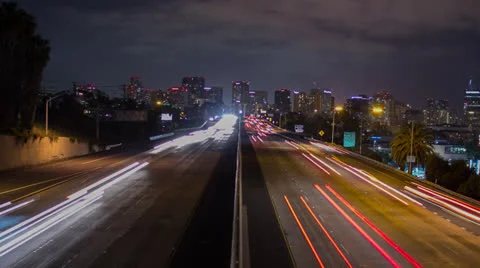 Freeway San Diego Time Lapse Night 動画素材 22926575