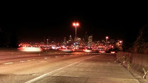 Freeway shoulder Stock Footage 8553988