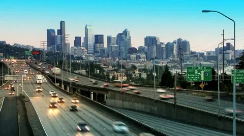 Freeway side Stock Footage 8567971
