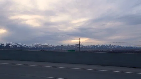 Freeway Sunset Stock Footage 105182085