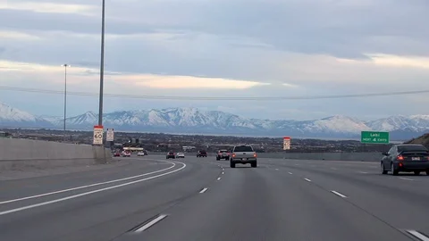 Freeway Sunset Stock Footage 105182128