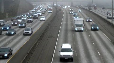 Freeway time lapse Stock Footage
