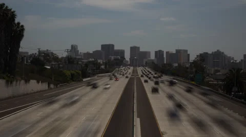 Freeway Time Lapse San Diego Downtown 動画素材 22923834