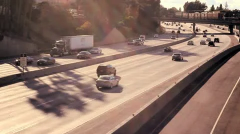 Freeway Time-lapse Sunset 스톡 동영상 12284756