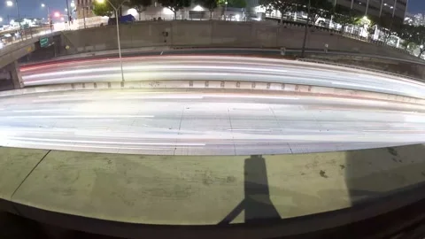 Freeway Timelapse Light Trails Video stock 239191824