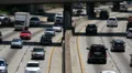 Freeway Traffic 42 Los Angeles Downtown HD Footage