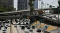 Freeway Traffic 96fps 08 Slow Motion x4 Los Angeles Downtown HD Footage
