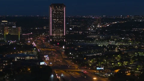 Freeway Traffic Dallas Stock Footage 129918020
