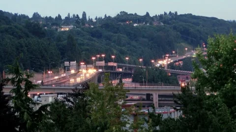 Freeway traffic Stock Footage 7908725