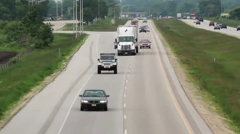Freeway Traffic Stock-Footage 25873173