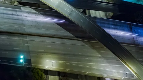 Freeway Traffic Rotation Loop Stock Footage 101683204