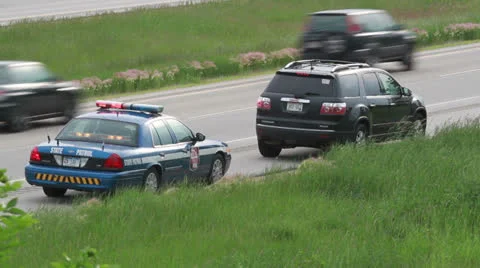 Freeway Traffic Stop Video stock 25872679