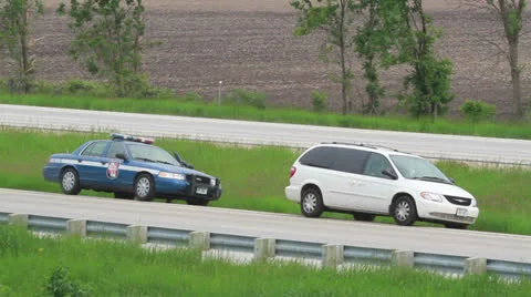 Freeway Traffic Stop Video stock 25876324