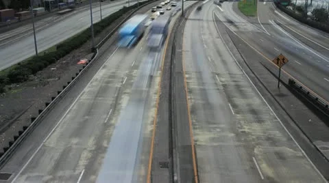 Freeway Traffic Timelapse 1080p Stock Footage 22254049