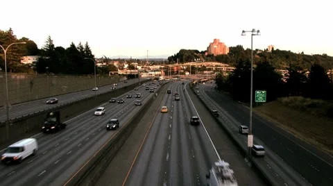 Freeway Two way Stock Footage 7907761