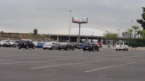 Freeway View from the Parking Lot Stock Footage 49970358