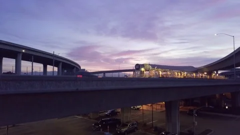 FreewaySunriseRise Stock Footage 127535083