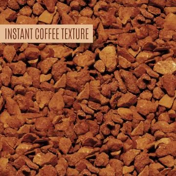 Freeze dried coffee granules Stock Illustration