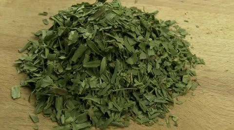 Freeze-dried tarragon Stock Footage 19380792
