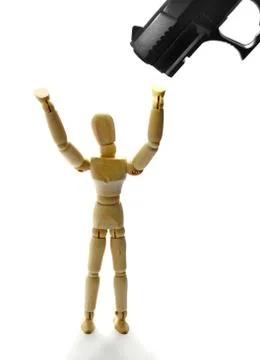 Freeze hands up Stock Photos