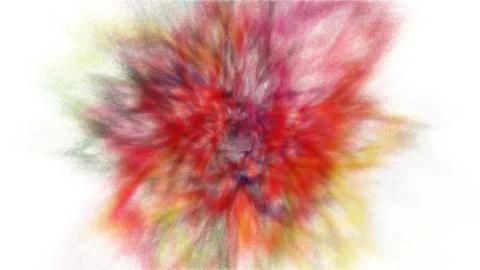 Freeze motion explosion of prismatic rainbow multicolored powder paint for Holi Illustrazione stock
