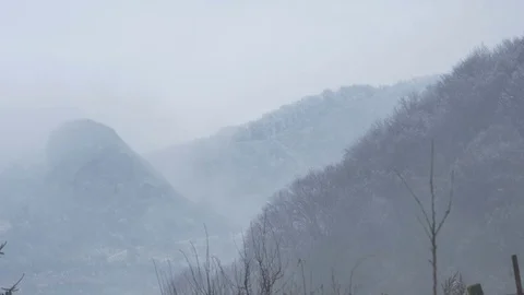 Freezed Forests and Mountains Видео 71033193