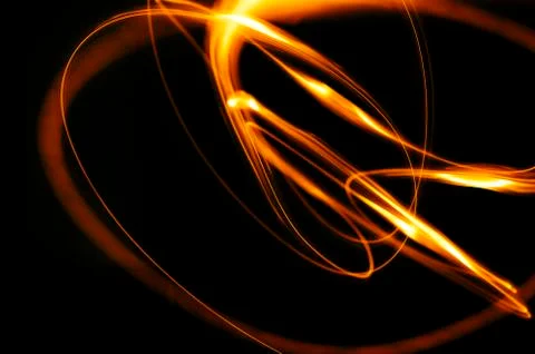 Freezelight In Black Stock Photos
