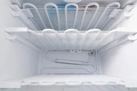 Freezer is defrosted to clean Stock Photos